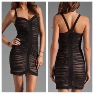 BCBG Keylene Ruched Bodycon Cocktail Dress